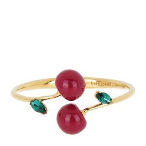 NEW Kate Spade Ma Chèrie Cherry Open Hinged Cuff